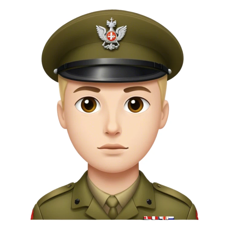 British army is serious and photorealistic sticker