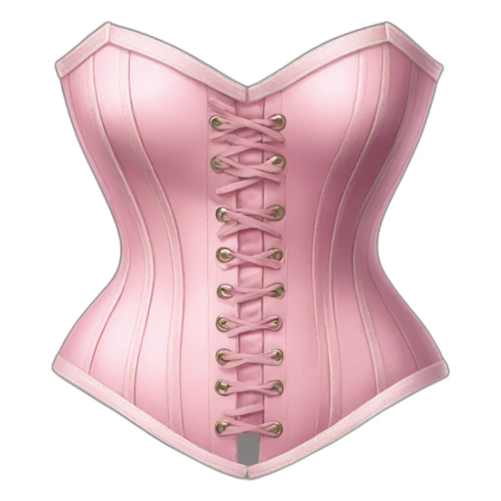 Vintage pink pastel corset sticker
