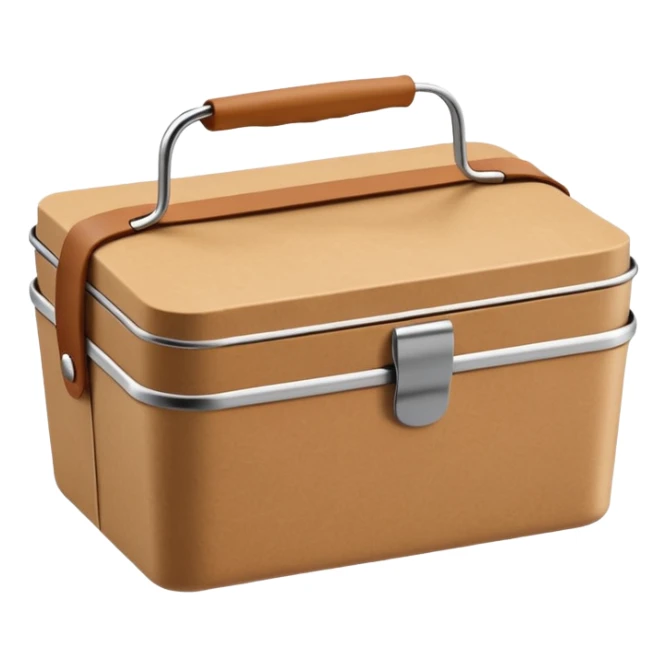 create an emoticon of a retangular lunch box made of kraft paper, 
The lunch box should be the most similar to this real one..
https://i.postimg.cc/FKcHz1tk/Screenshot-2025-11-11-alle-16-06-29.png

Can get more images of the box from this instagram account https://www.instagram.com/chefaporterbr/ sticker