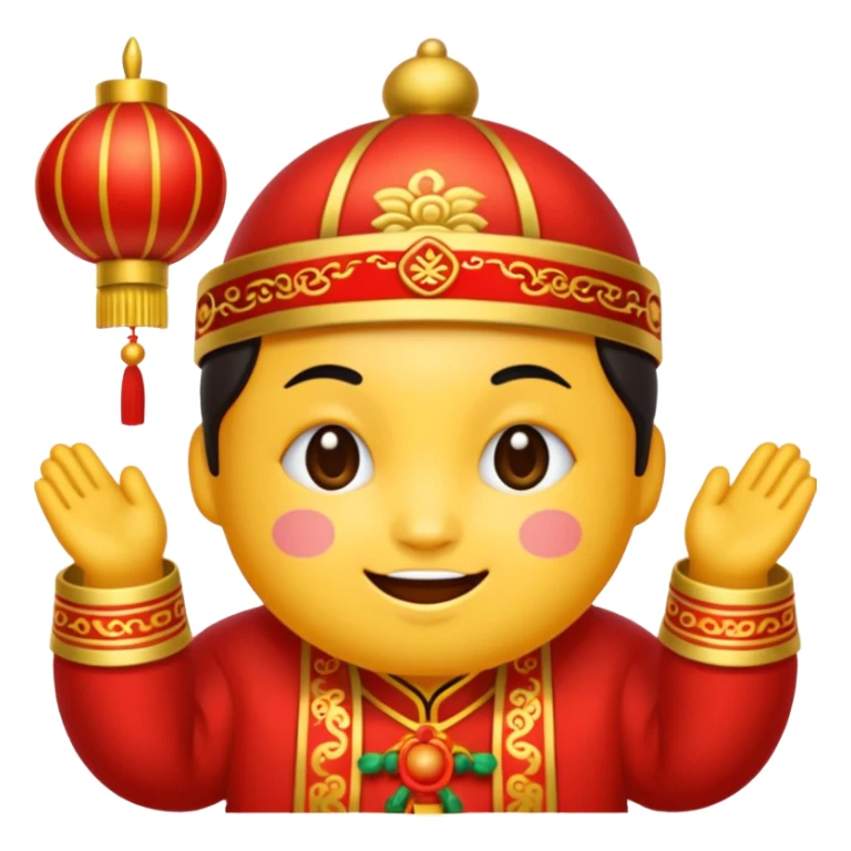 an emoji of chinese new year: 馬年大吉, 身體健康, 主恩滿溢 sticker