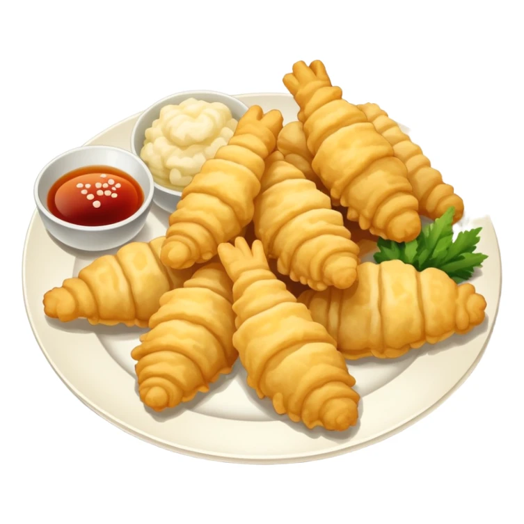 Japanese mix of tempura food sticker