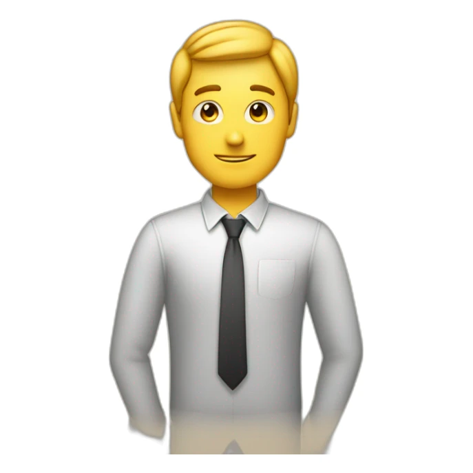 Man in front of marker board sticker