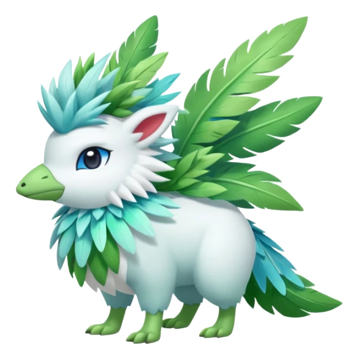 Virizion-Amaura-Shaymin-hybrid-creature (full body) sticker