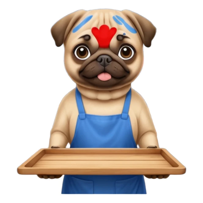 -night-market-vendor-pug dog sticker
