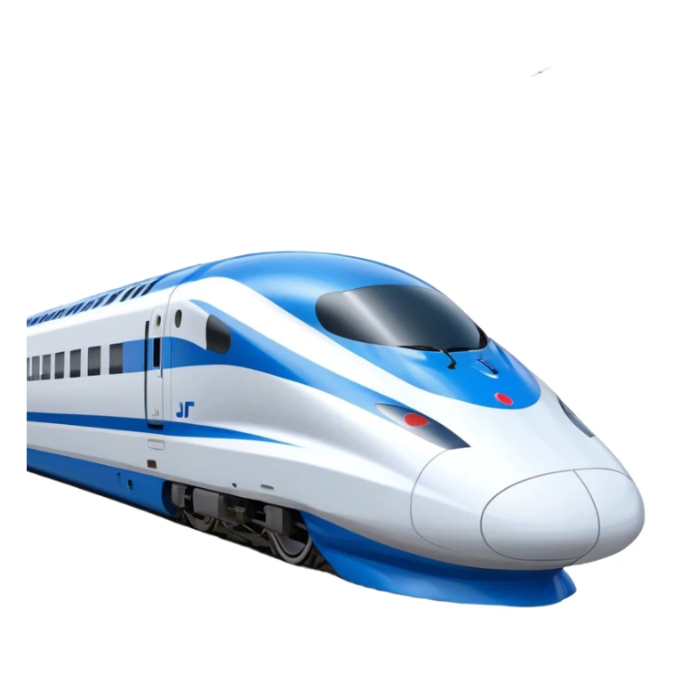 High-Speed Train (Shinkansen) - JR East (Model Year: 2021) (Iconic colour: White with blue) sticker