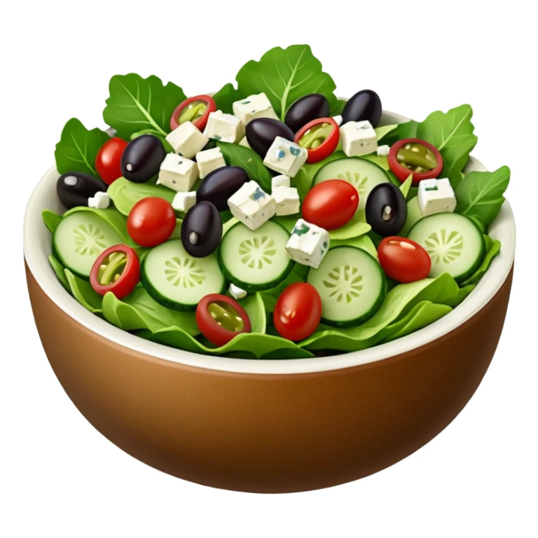 BOWL DI INSALATA,  iperrealistico 4k, No tomatoes sticker