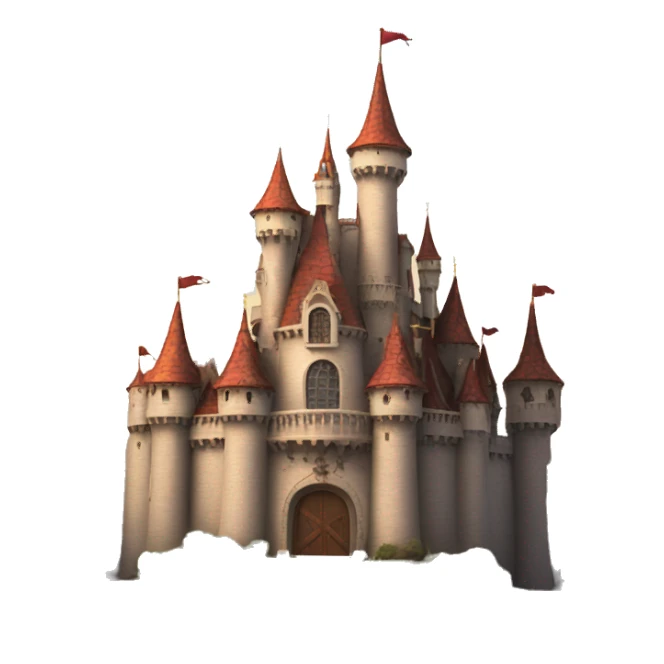 Beauty and the beast castle sticker