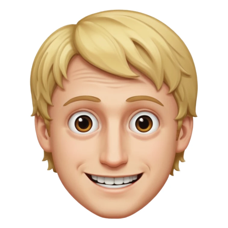Logan Paul with a creepy smile sticker