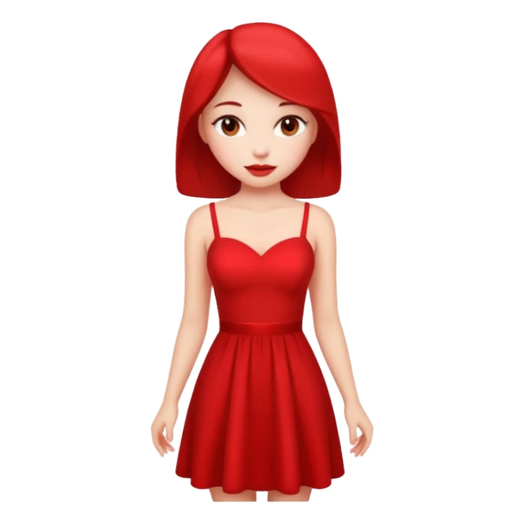 Hot dress Girl Valentine sticker