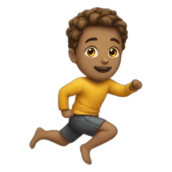 Mini qui fait un salto arrière sticker
