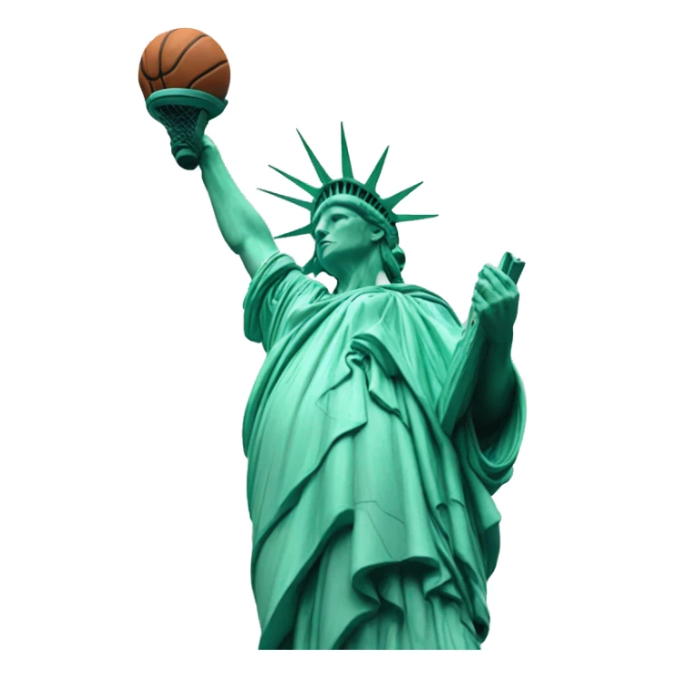 Statue of liberty basketball sticker