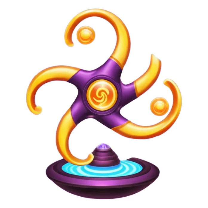 psychic triskelion glowing optical illusionary paranormal fidget spinner planet orb galaxy lava lamp plasma ball plasma lamp light  sticker