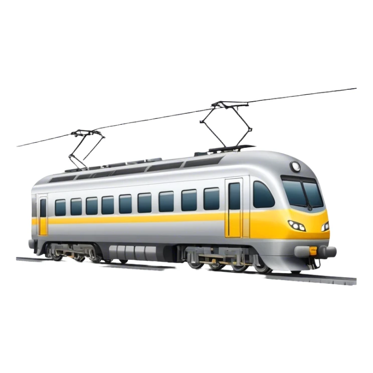 Australian passenger train (Iconic colour: Silver and yellow) sticker