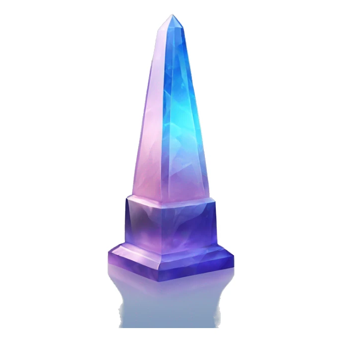 Obelisk made of crystal sticker