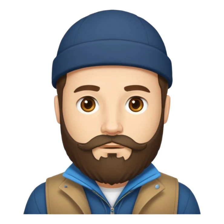 cübbe giyen takkeli sakallı bir insan emojisi sticker