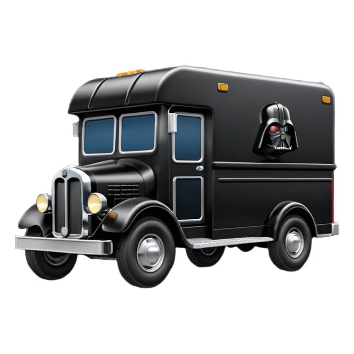1925 Darth Vader Grumman mail truck sticker