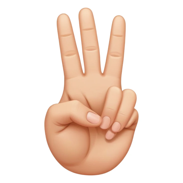 Peace-Zeichen mit Daumen unten sichtbar sticker