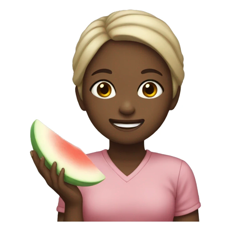 girl eat mochi sticker