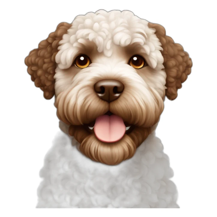 lagotto romagnolo all brown face, no white sticker