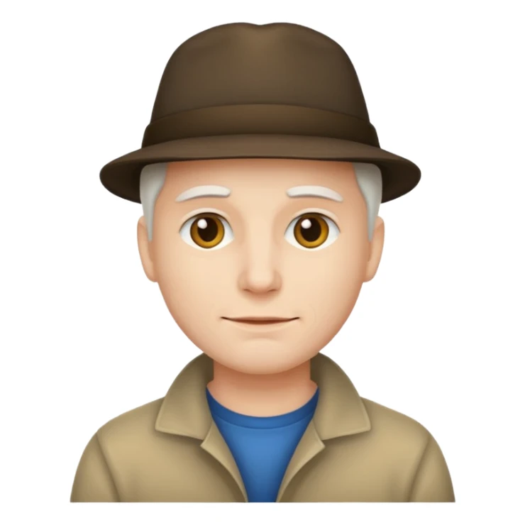 a man adult, white skin, no hat sticker