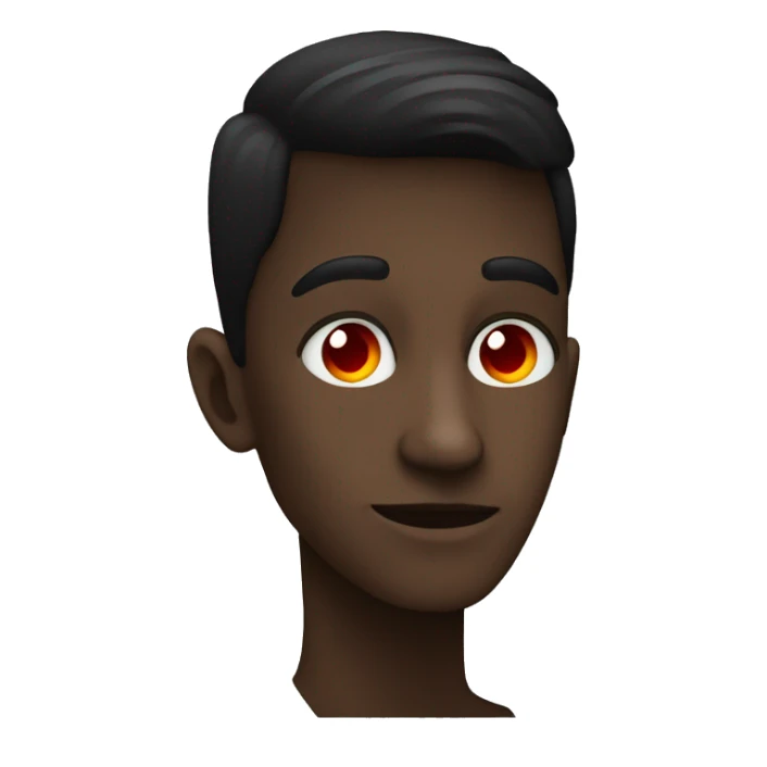 Círculo de color negro y un ojo rojo  sticker