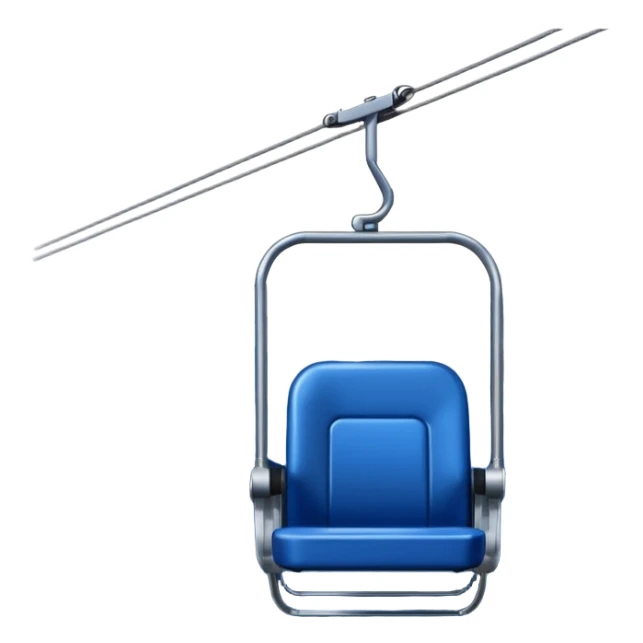 darkblue chairlift with the word: Lenk on it sticker