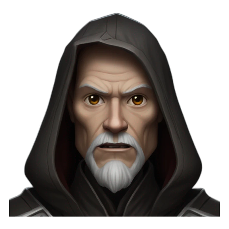 hyperrealist sith jedi in world of warcraft sticker