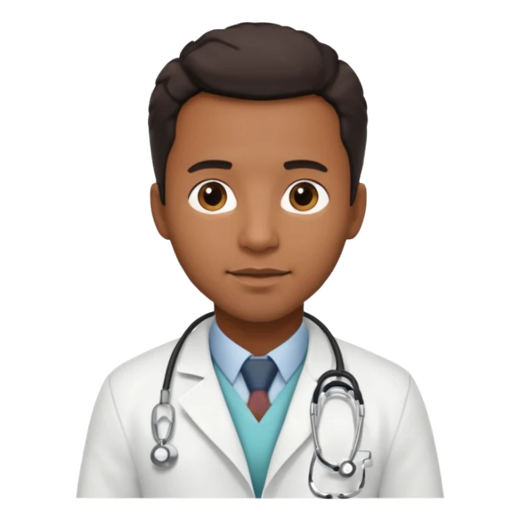 black male hotel doctor sticker