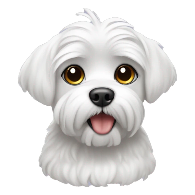 Maltese with a caller that says Romeo  sticker