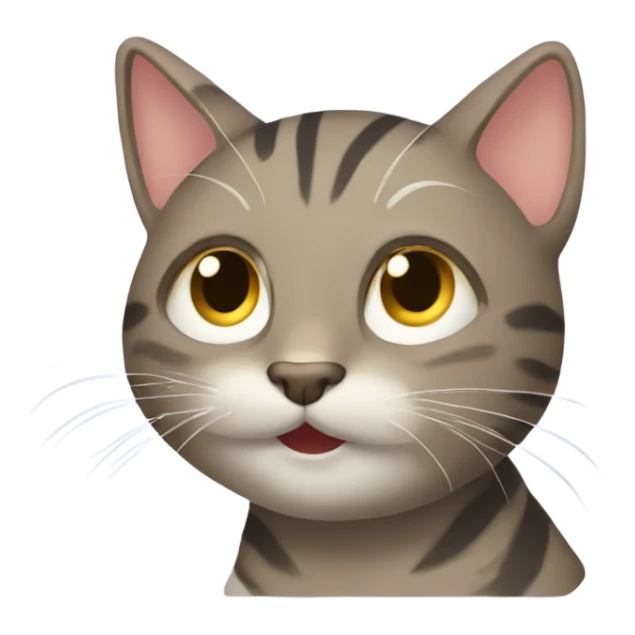 Tabby Cat washing its hair  sticker