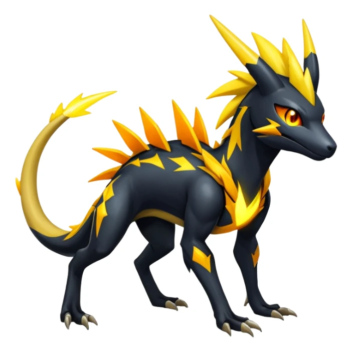 Manectric-Lucio-Draco-Fakémon-hybrid-creature (full body), 4 legs sticker