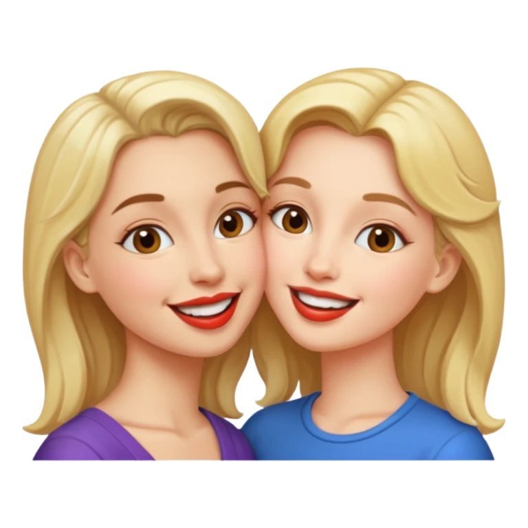 👩+👩+😚 sticker