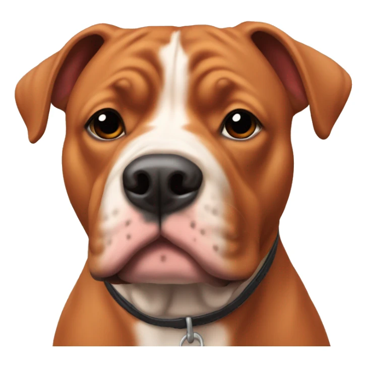 Red staffordshire bullterrie sticker