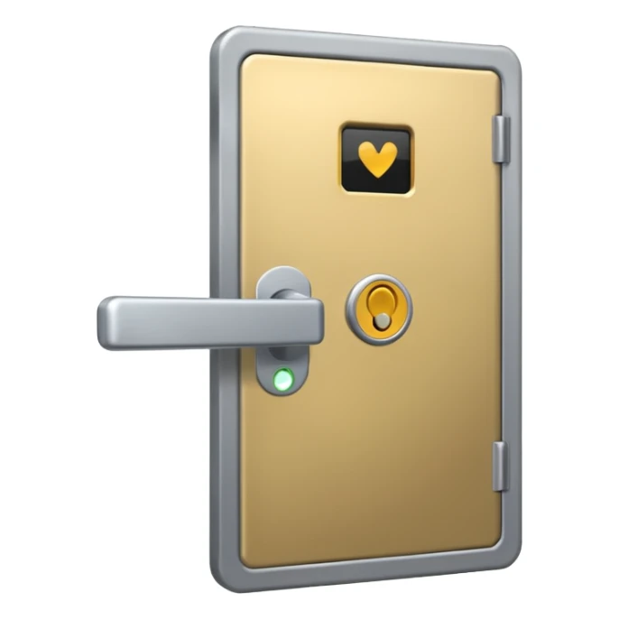 electronic card open a door sticker