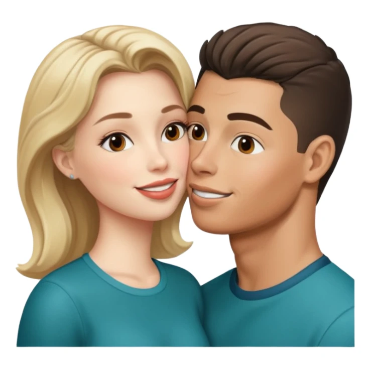 Georgina kissing ronaldo sticker