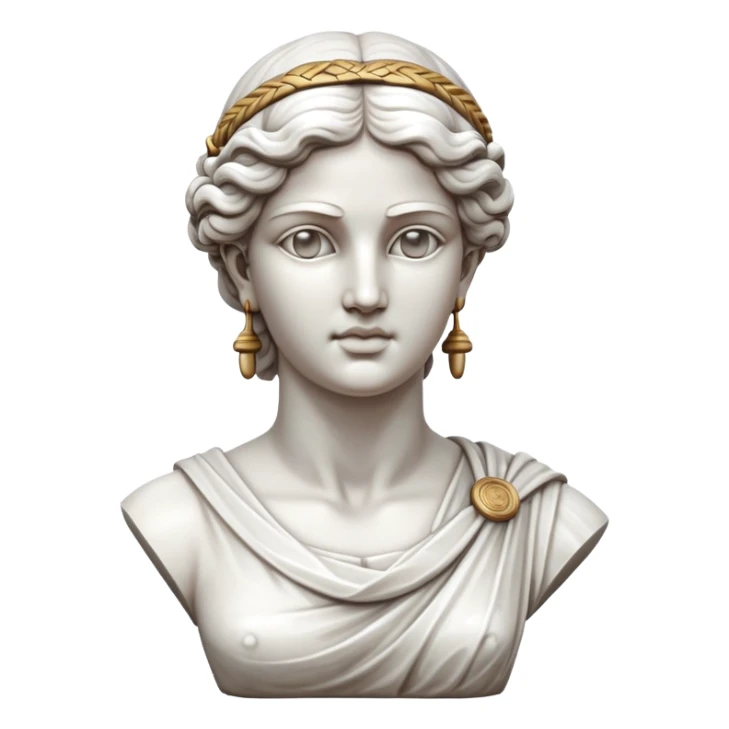 female greek statue sticker