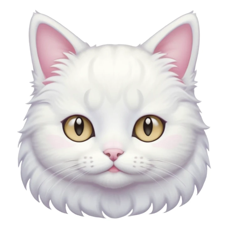  harajuku pastel yume kawaii japanese white cat sticker