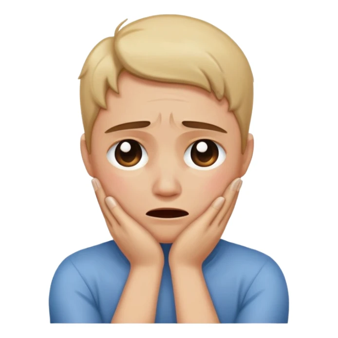 arms crossed holding neck crying sticker