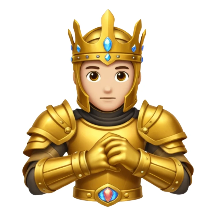 Forge Prince – brass gauntlet + molten belt, Golden Princes. sticker