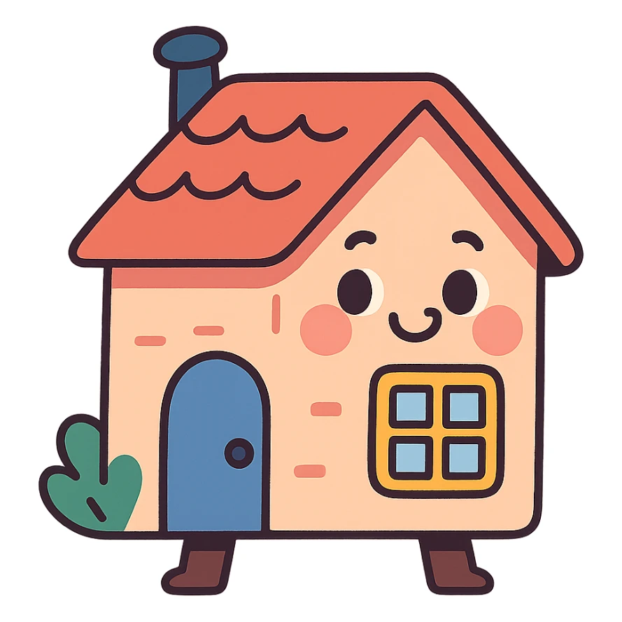 a little house sticker