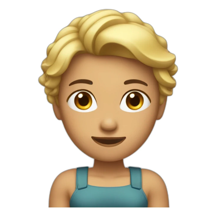 Femme qui travail les biceps aux haltères sticker