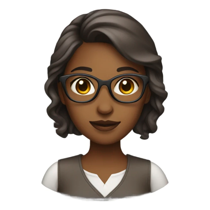 female brown product deisgner sticker