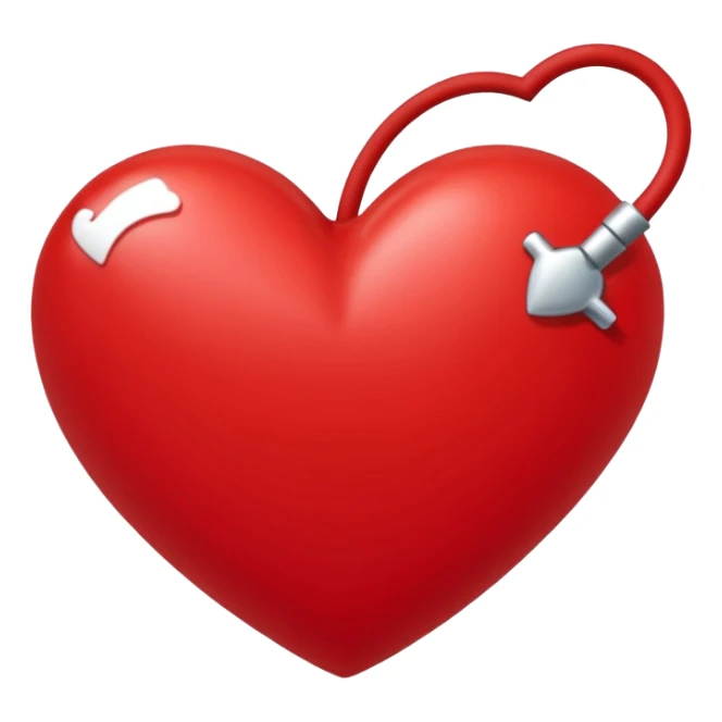 Realiza este emoji: 💗 latiendo con una venda al rededor sticker