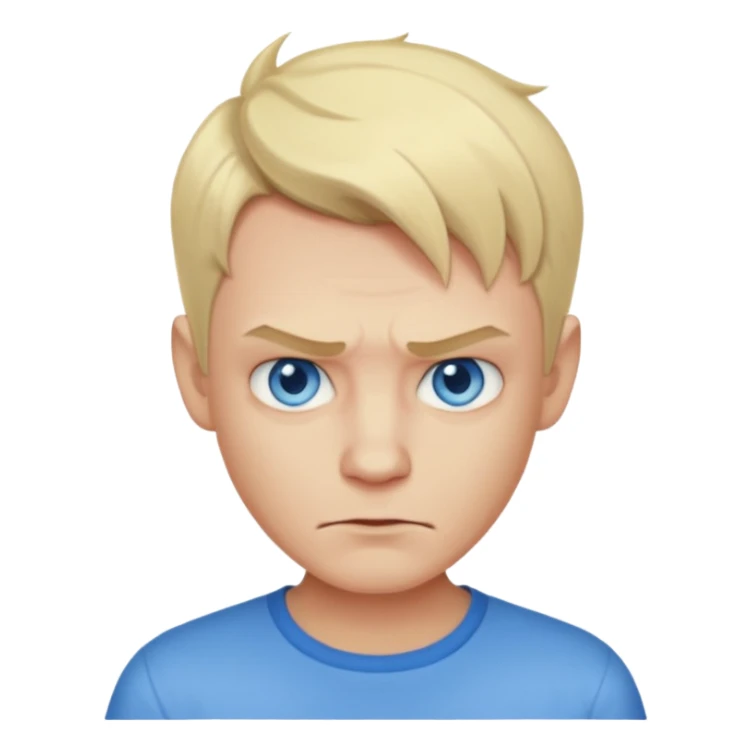 blonde short hair man devil with shirt sticker