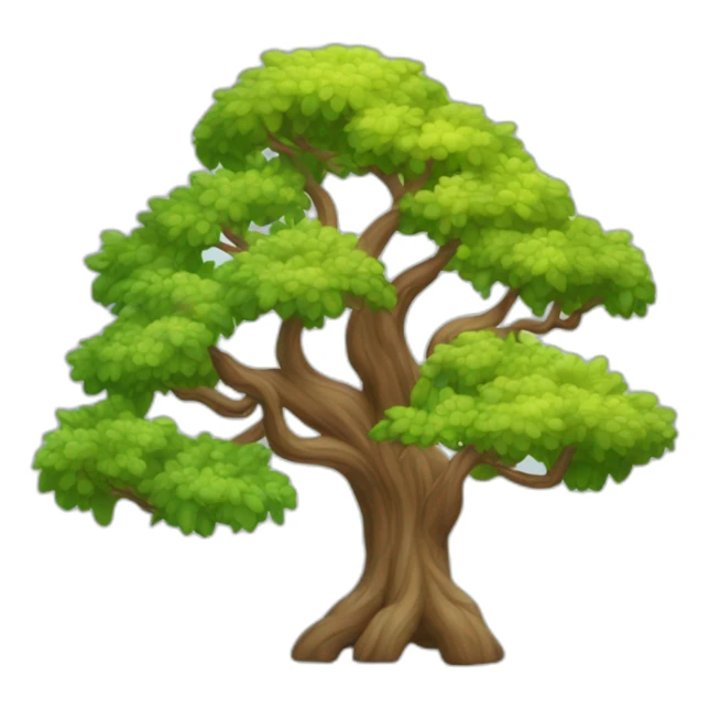 Montagne arbre arc-en-ciel sticker