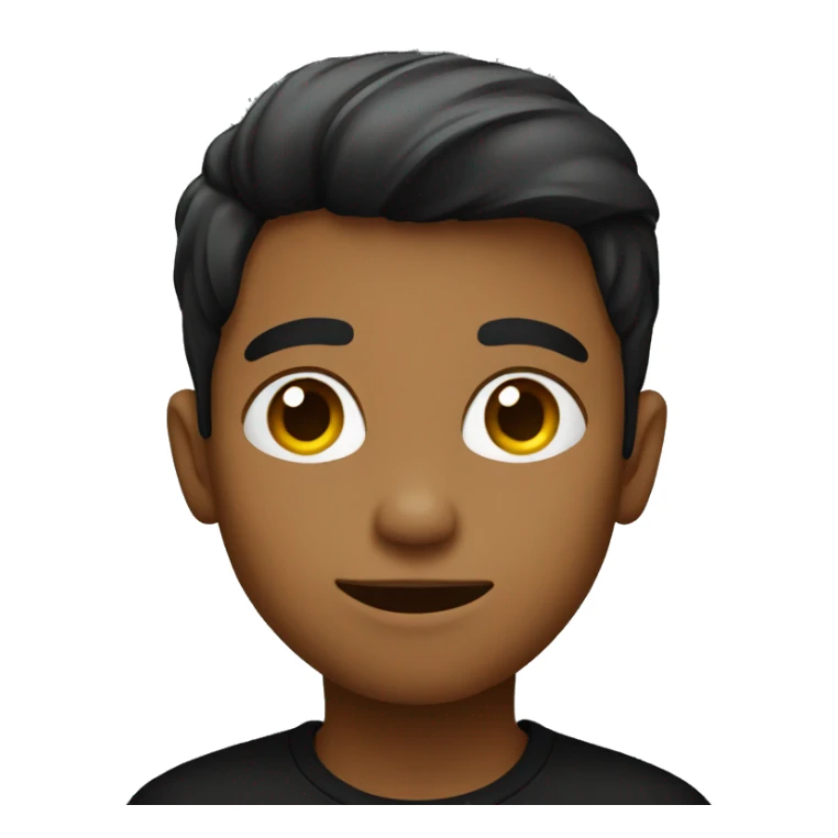 Boy in black shirt  sticker