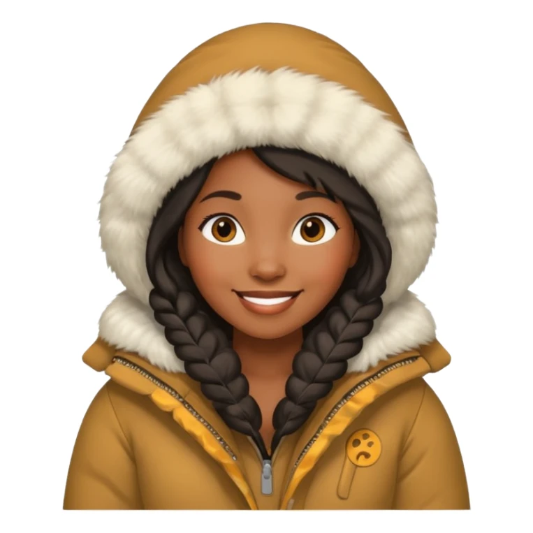 black woman eskimo  sticker