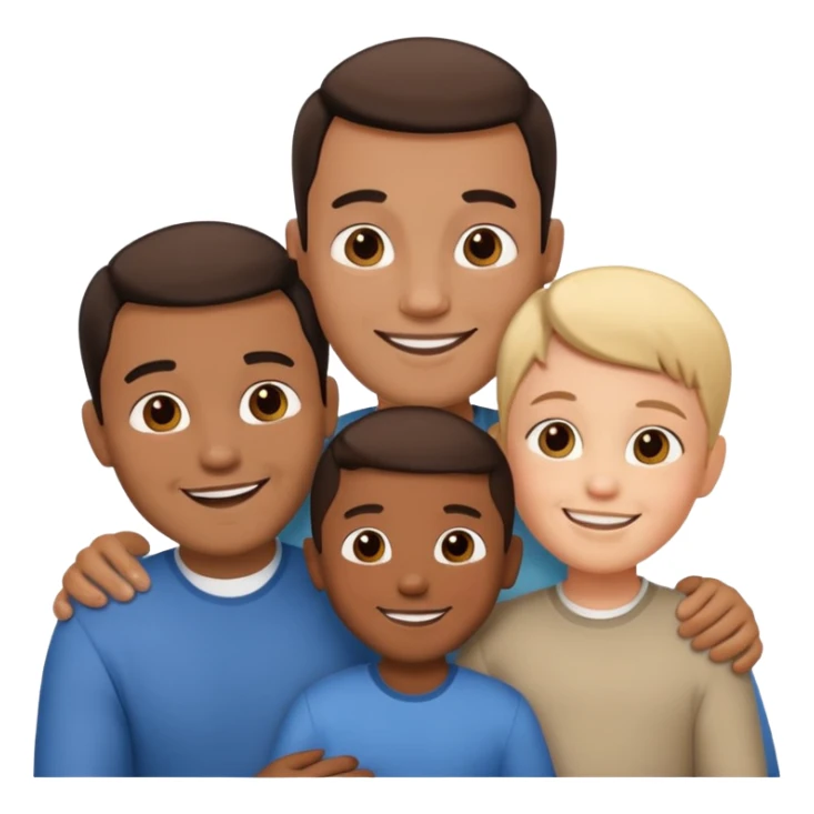 family with two fathers and one child sticker