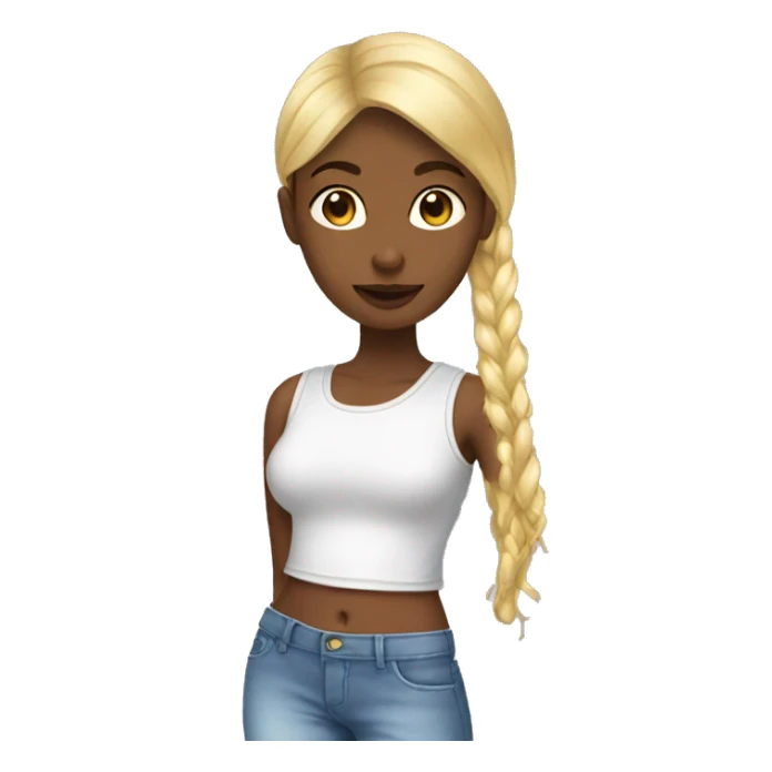 A girls dressed whit y2k clothes  sticker