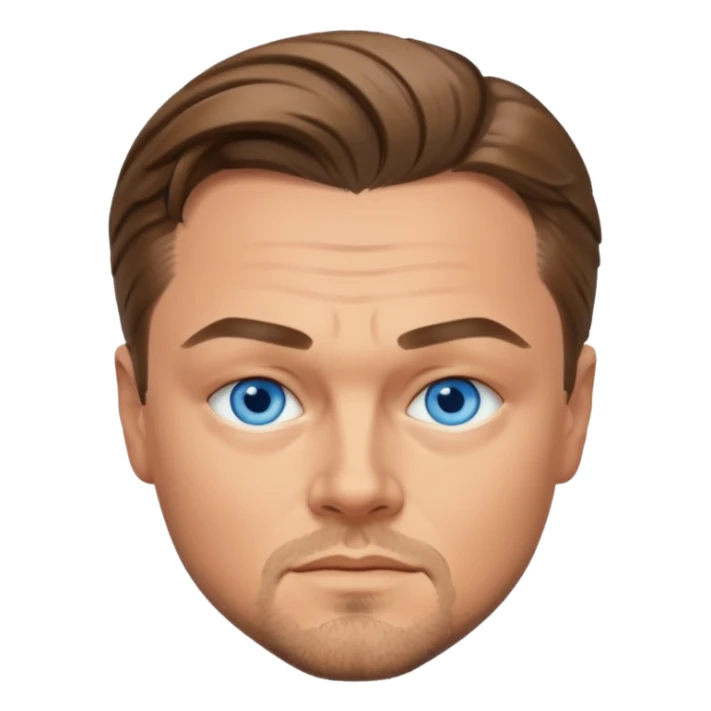 Leonardo DiCaprio with blue eyes sticker